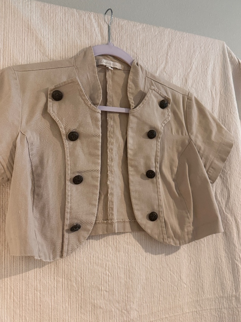 Y2K Charlotte Russe Cropped Military Jacket Large